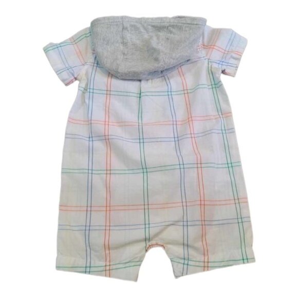 Tucker & Tate Hooded Plaid Romper - Size 18M - Picture 2 of 2